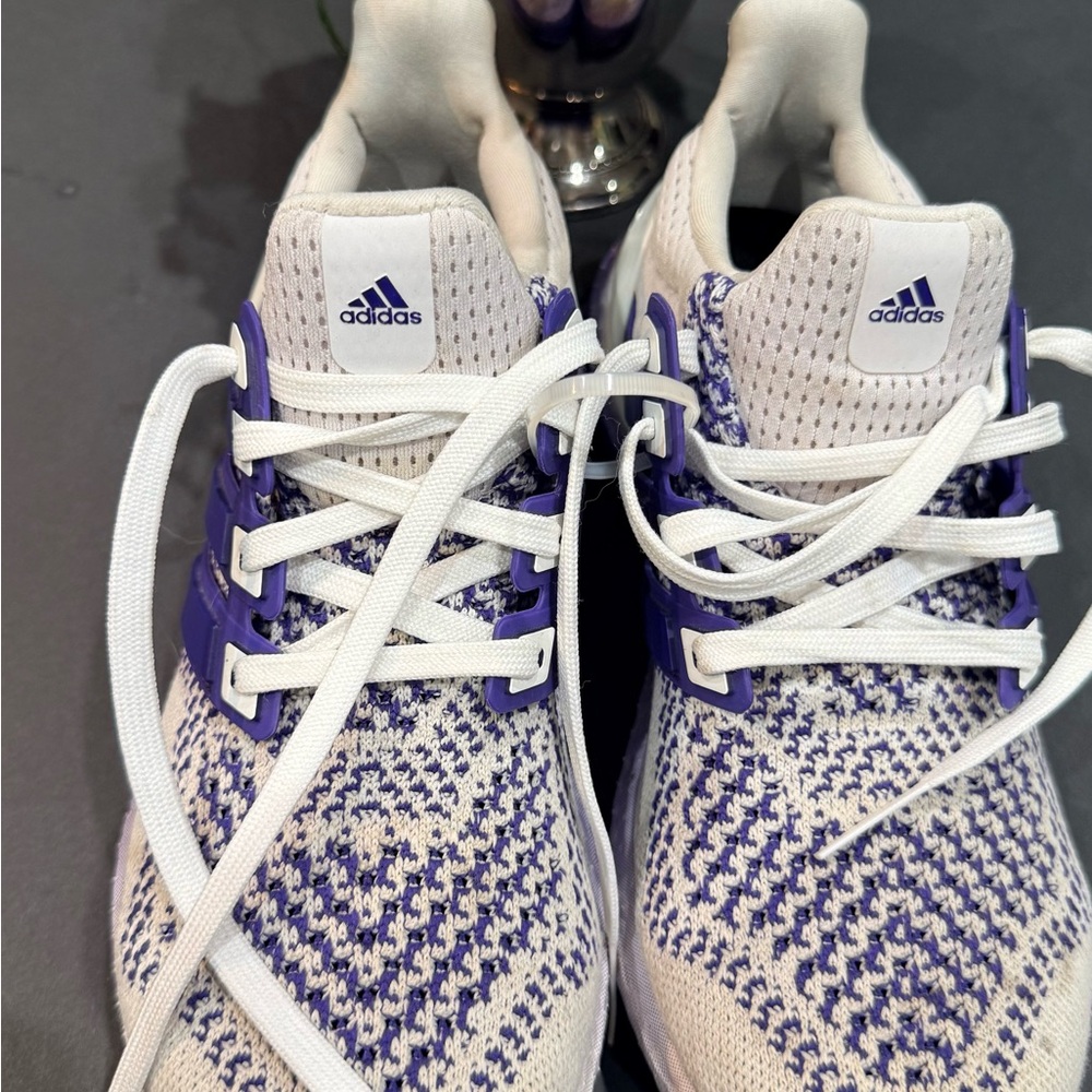 Adidas Kids Purple and White Sneakers